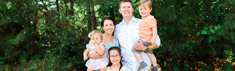Happy family at dentist in Cary NC