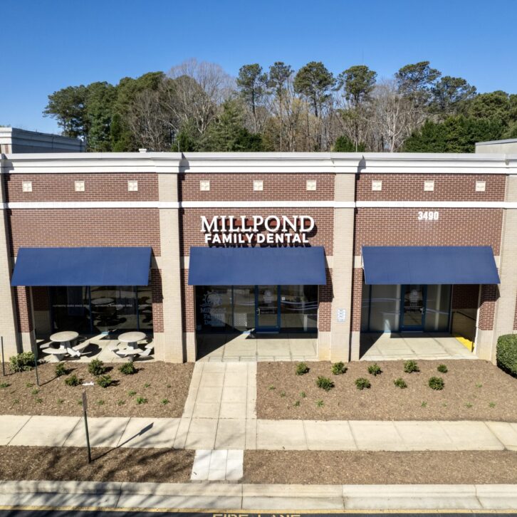 Aerial view of the Millpond Family Dental office